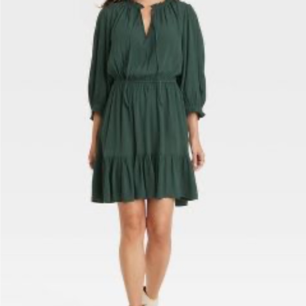 Women's Long Sleeve Folkloric A-line Dress - Knox Ros